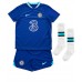 Chelsea Cesar Azpilicueta #28 kläder Barn 2022-23 Hemmatröja Kortärmad (+ korta byxor)